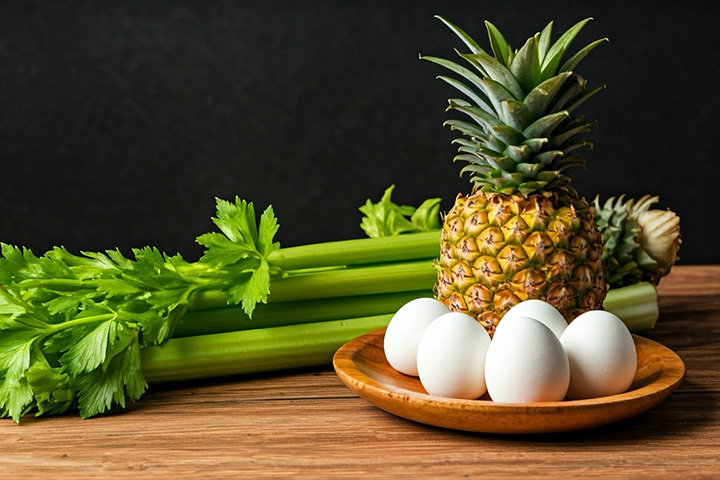 Eier, Ananas, Sellerie